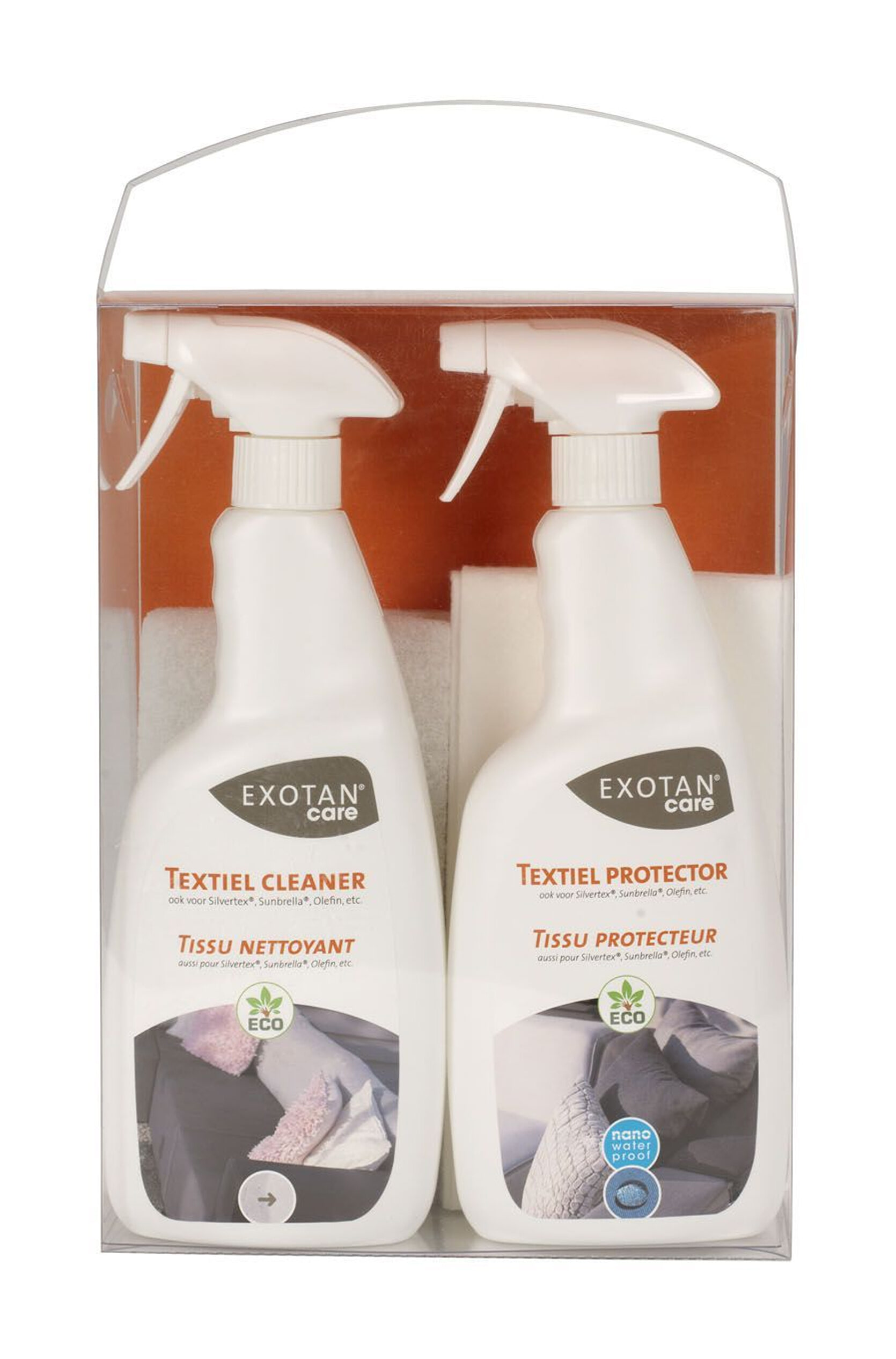 Exotan Onderhoudsmiddel Care Promotiepakket, Stof Clean & Protect - Transparant