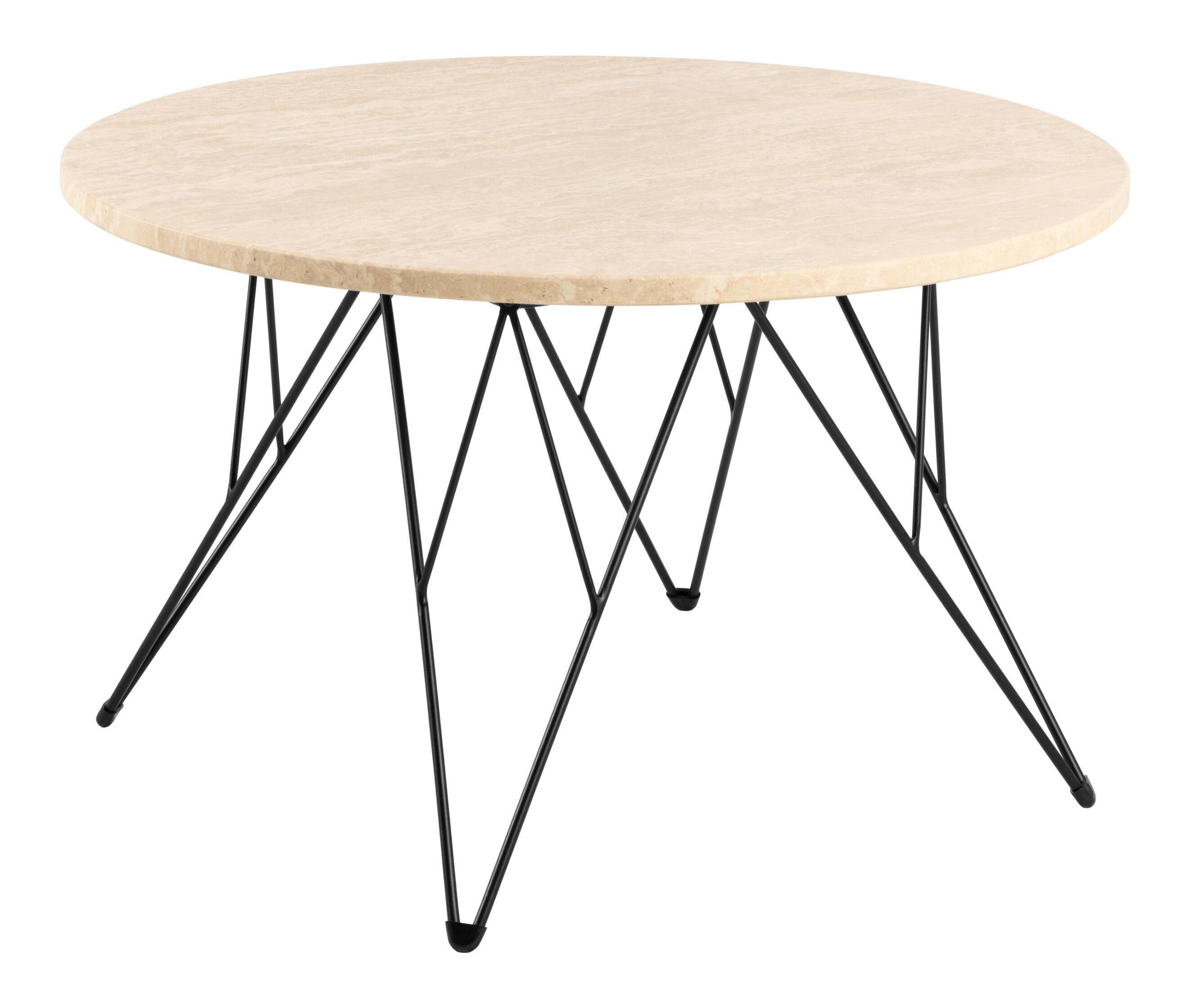 Bendt Ronde Salontafel Nadia Travertin, 80cm - Beige