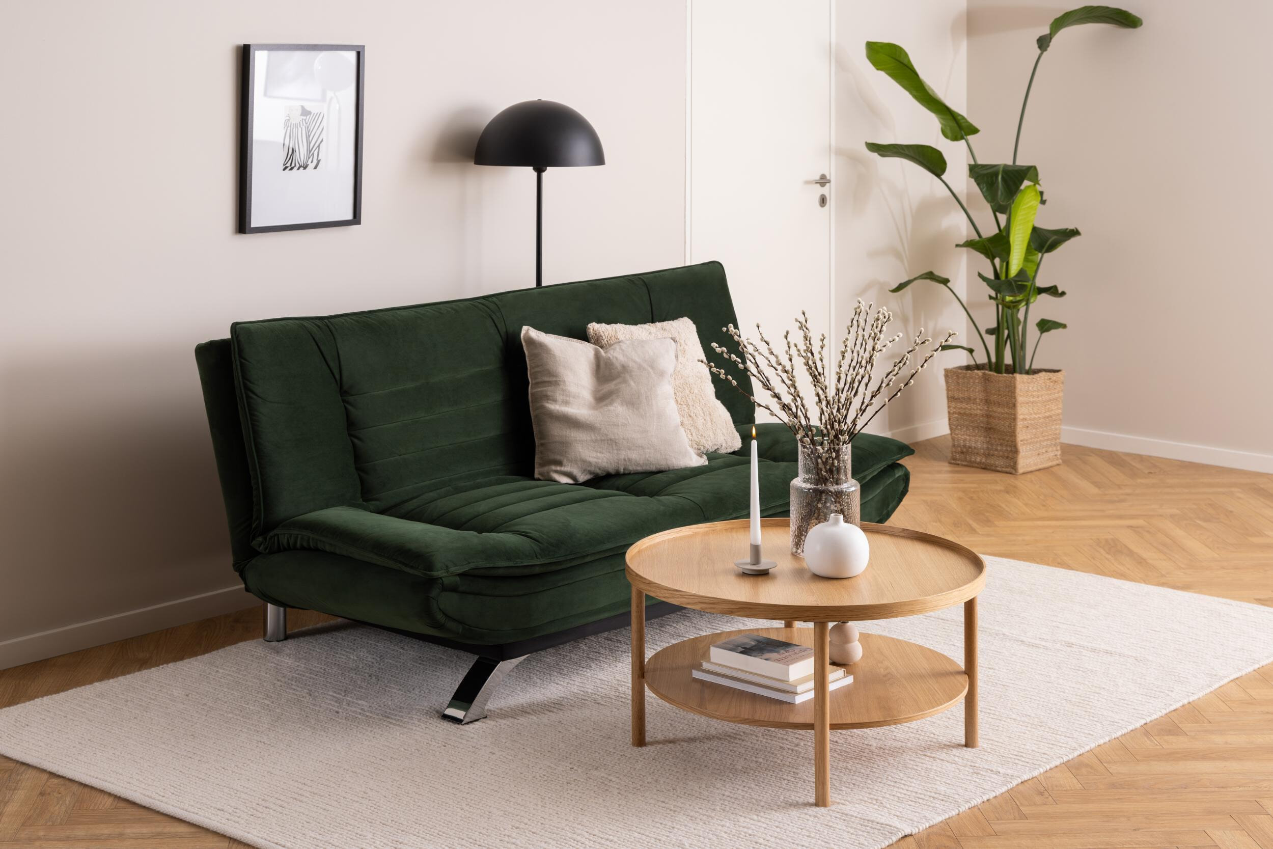 Bendt Ronde Salontafel 'Jazzmen' Eiken, 80cm