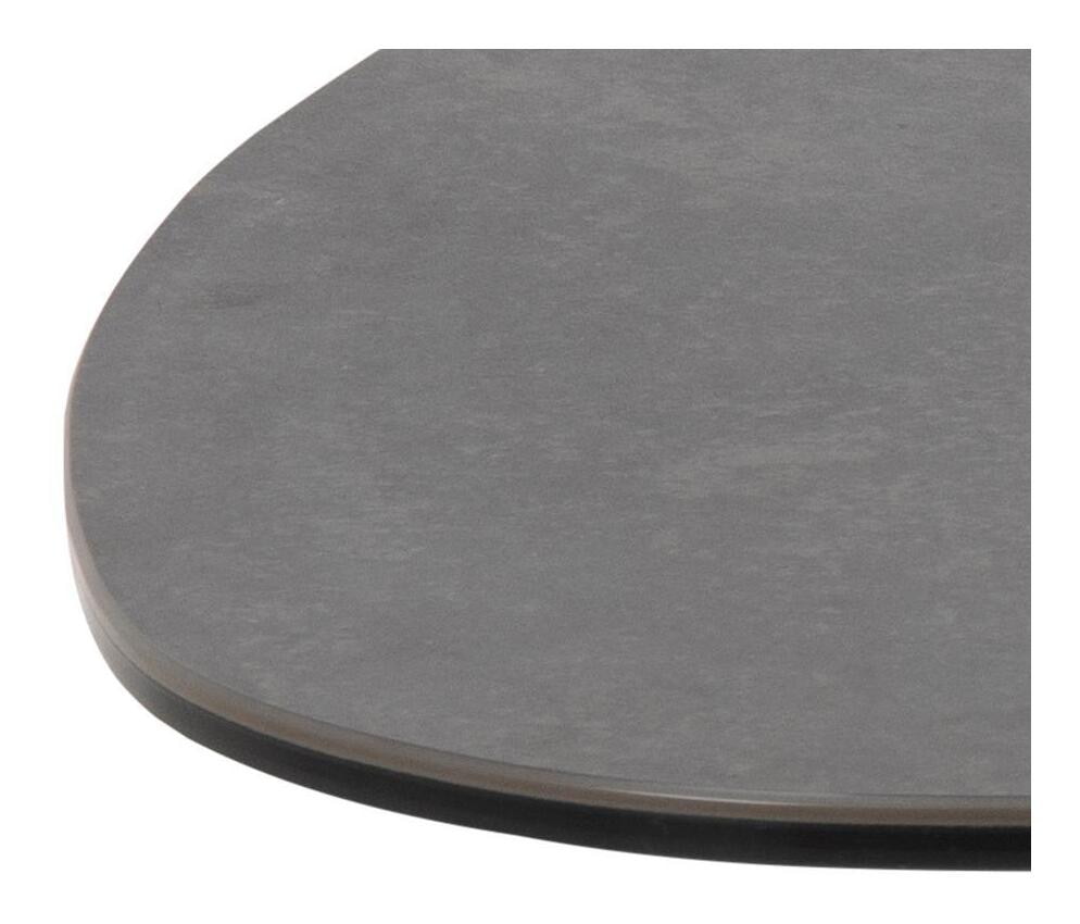 Bendt Organische Salontafel 'Serena' Keramiek, 84 x 77cm, kleur Zwart