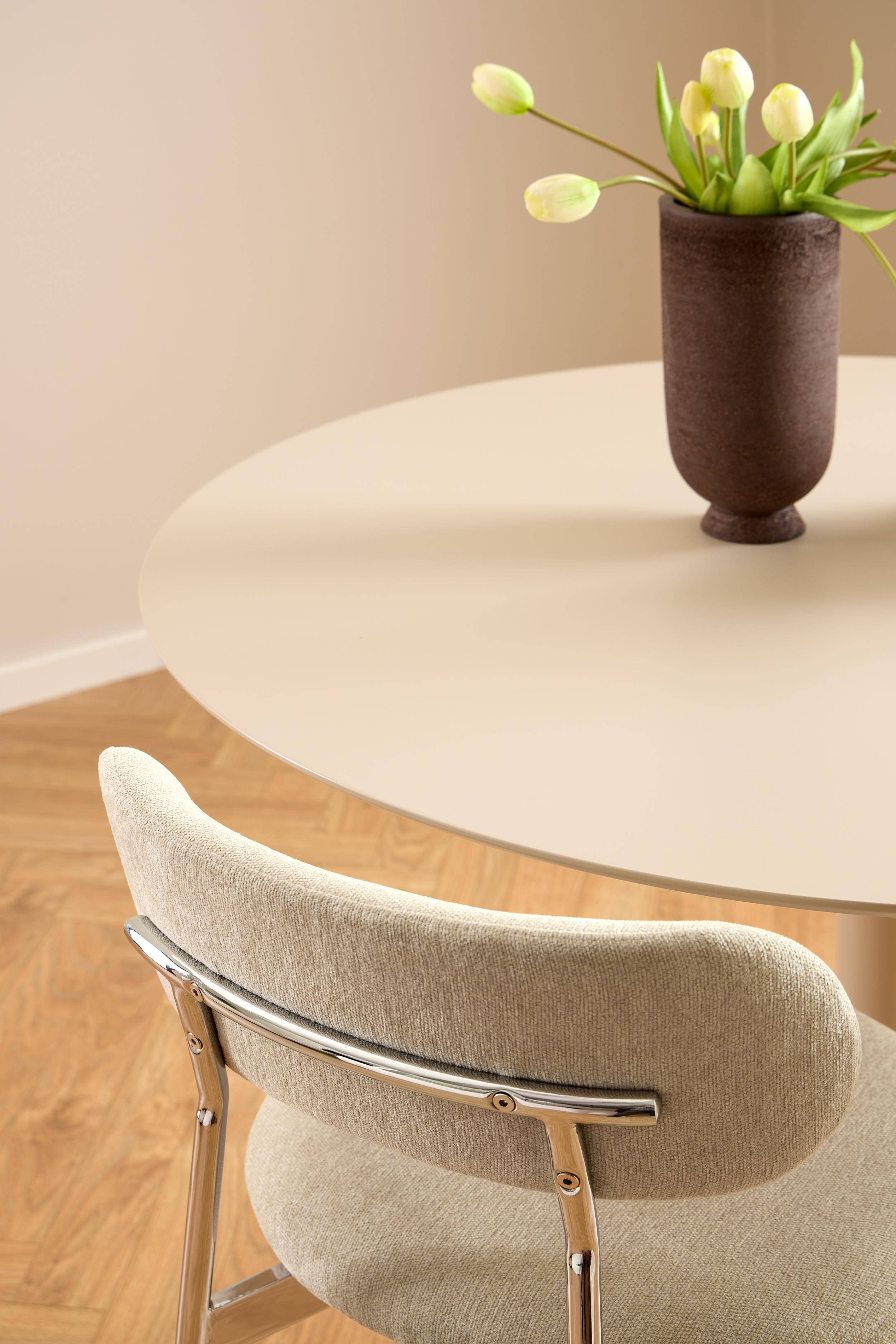Bendt Ronde Eettafel 'Ibiza' 110cm, kleur Beige