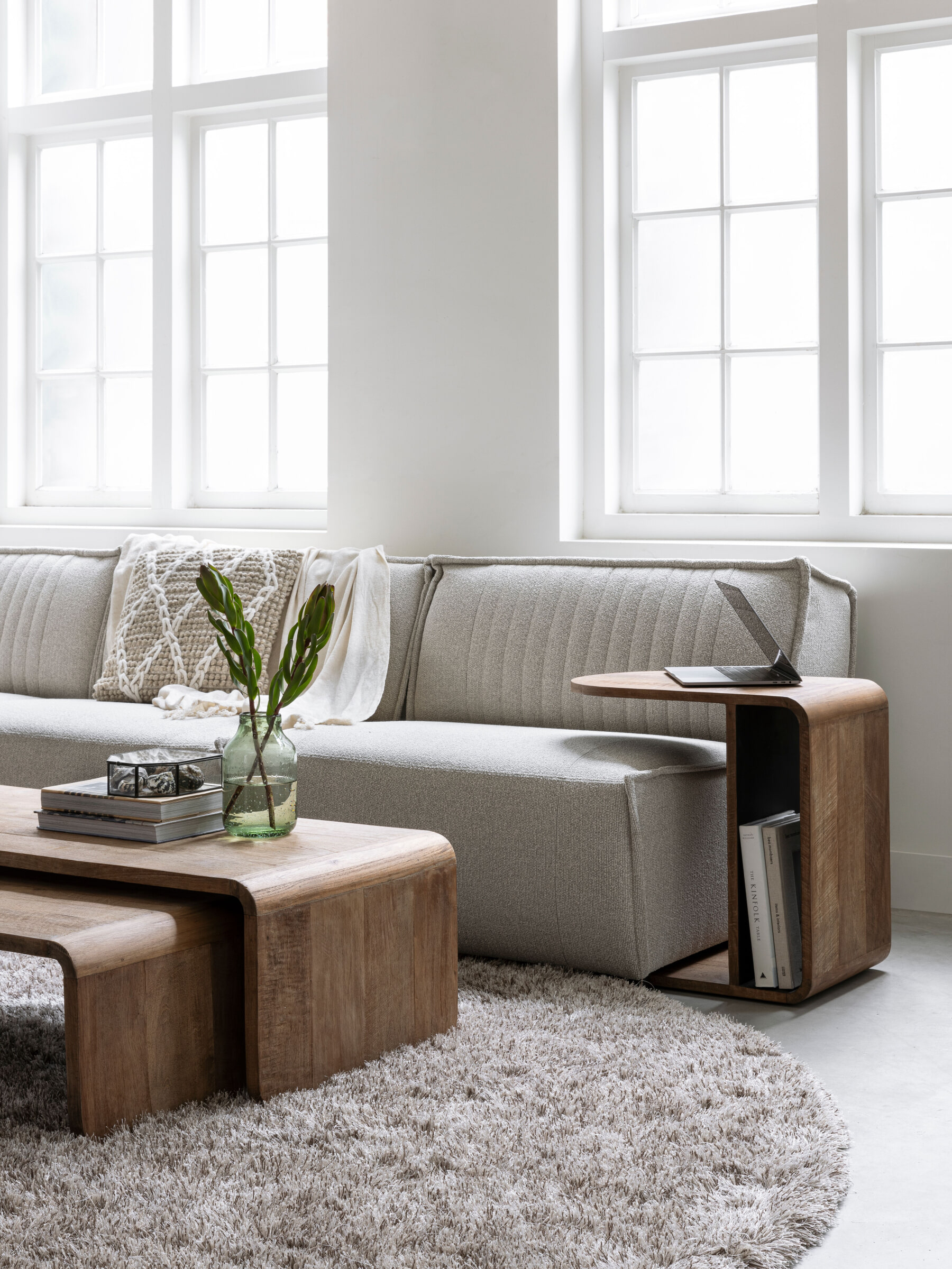 DTP Home Salontafel 'Evo' Teakhout, Set van 2 stuks