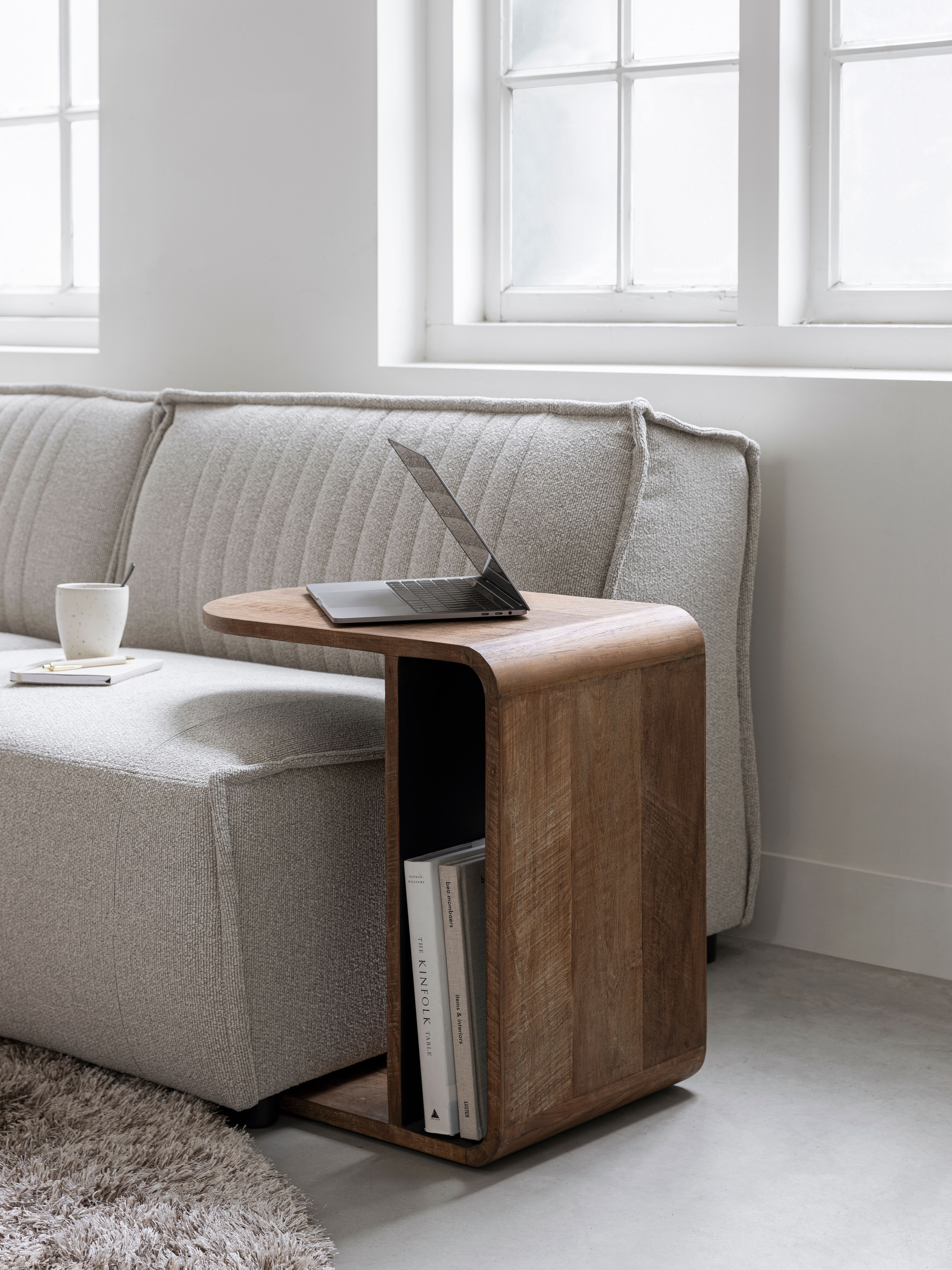 DTP Home Laptoptafel 'Evo' Teakhout, 55 x 35cm