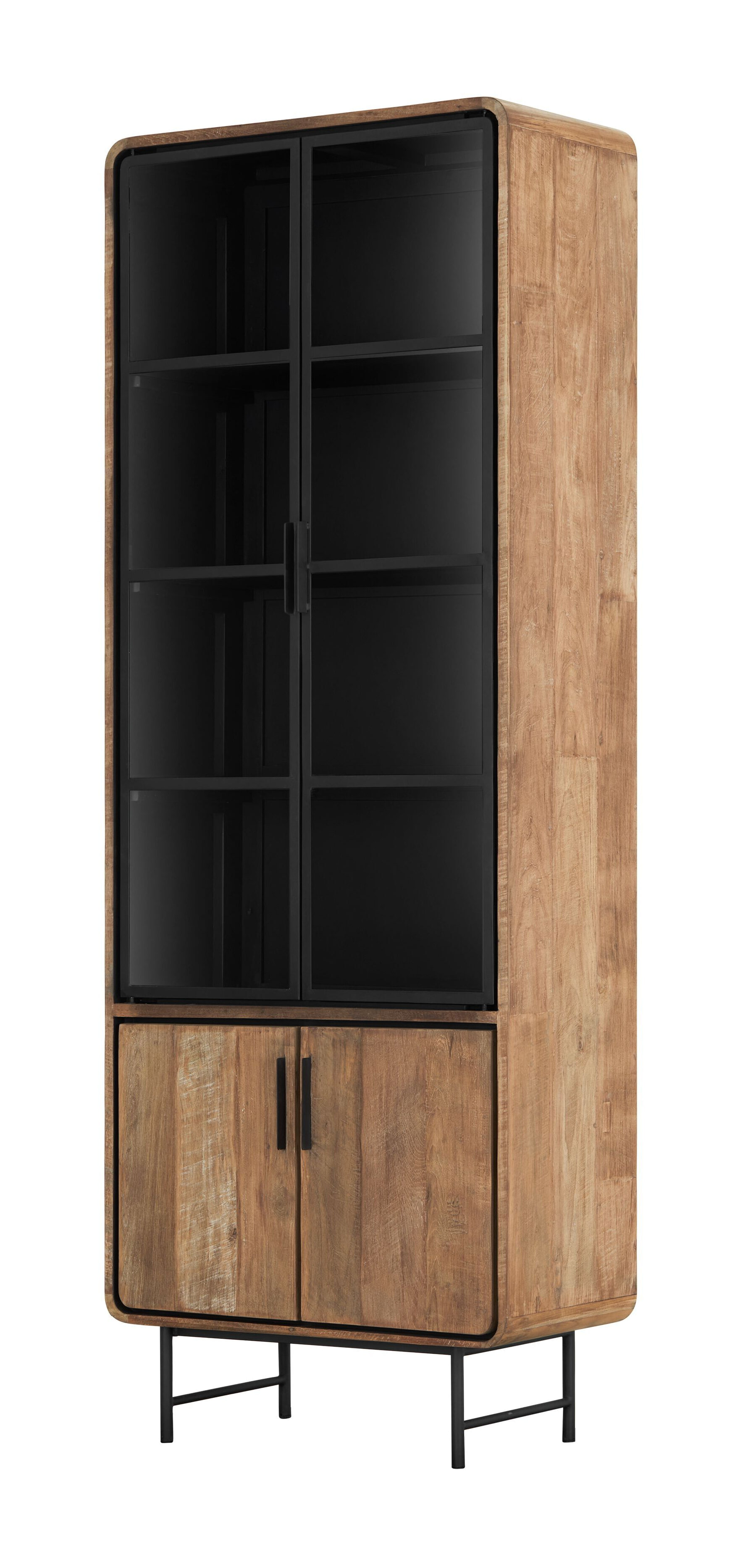 DTP Home Vitrinekast 'Evo' Teakhout, 220 x 80cm