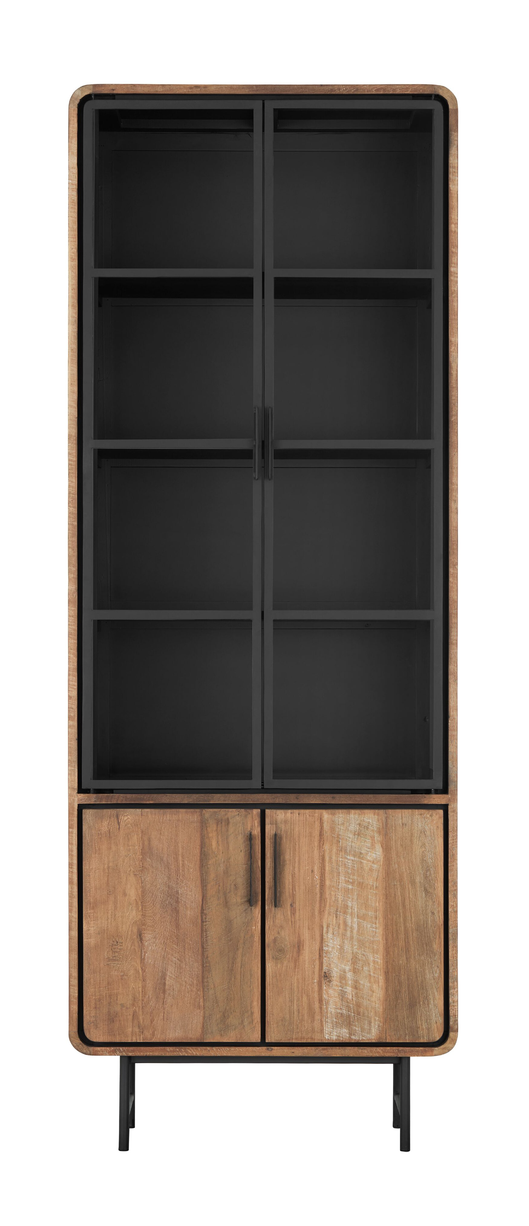DTP Home Vitrinekast 'Evo' Teakhout, 220 x 80cm