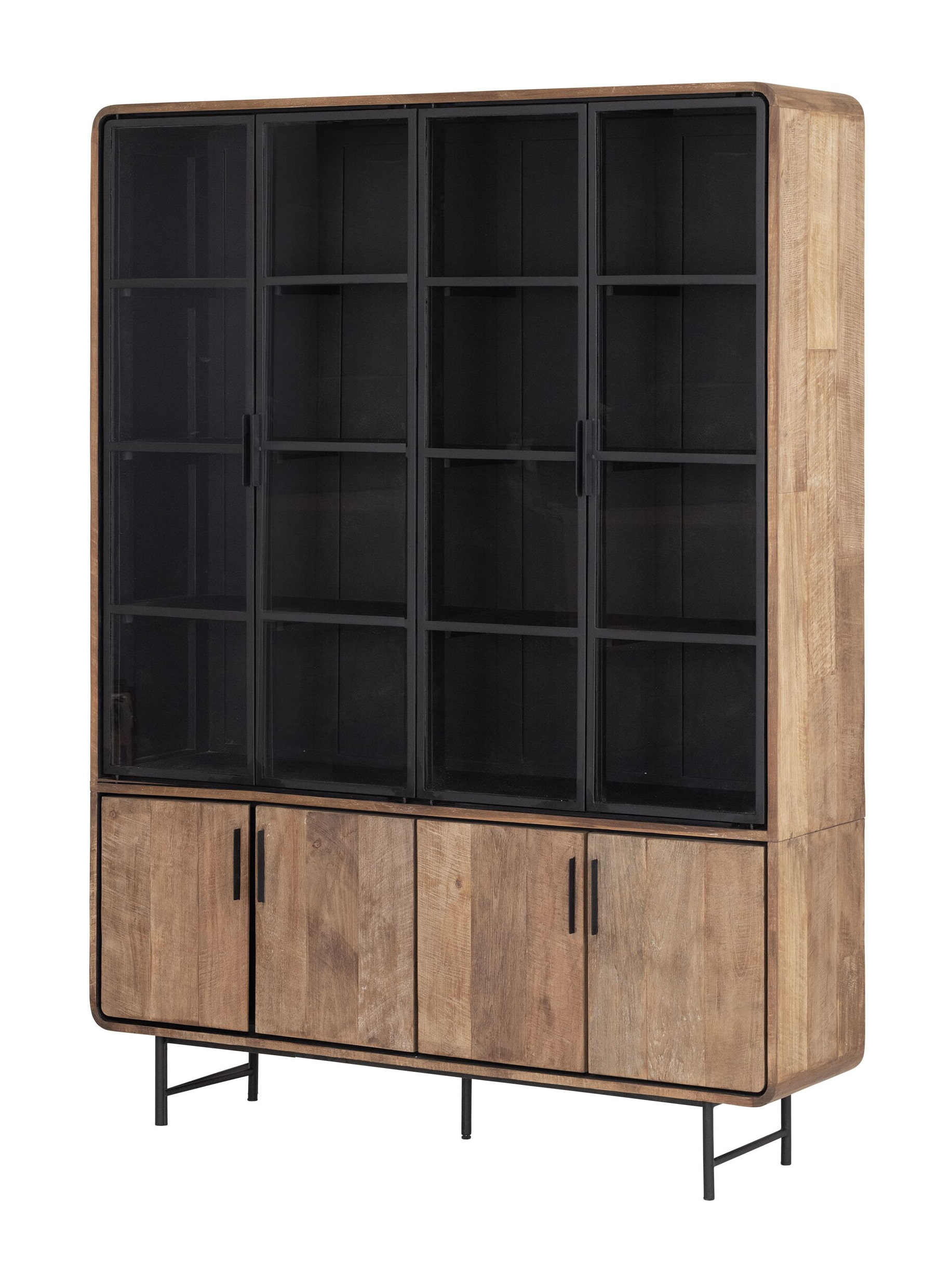DTP Home Vitrinekast 'Evo' Teakhout, 220 x 160cm