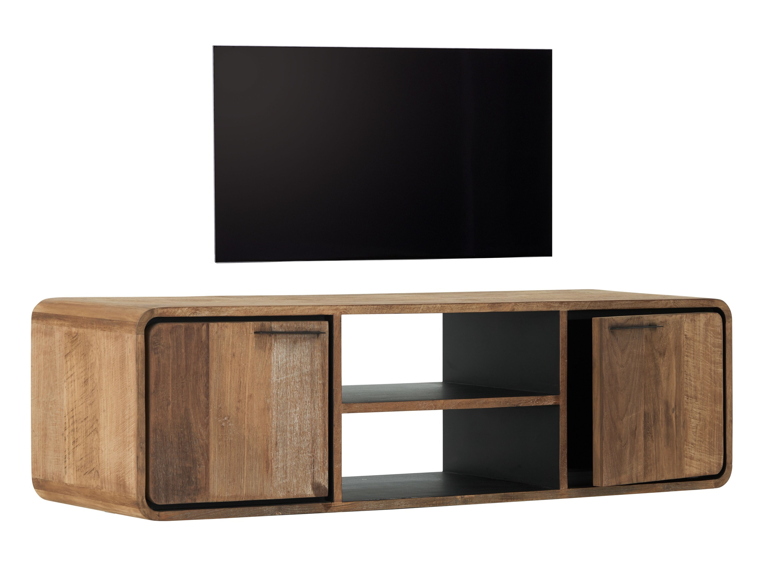 DTP Home Zwevend TV-meubel 'Evo' Teakhout, 145cm