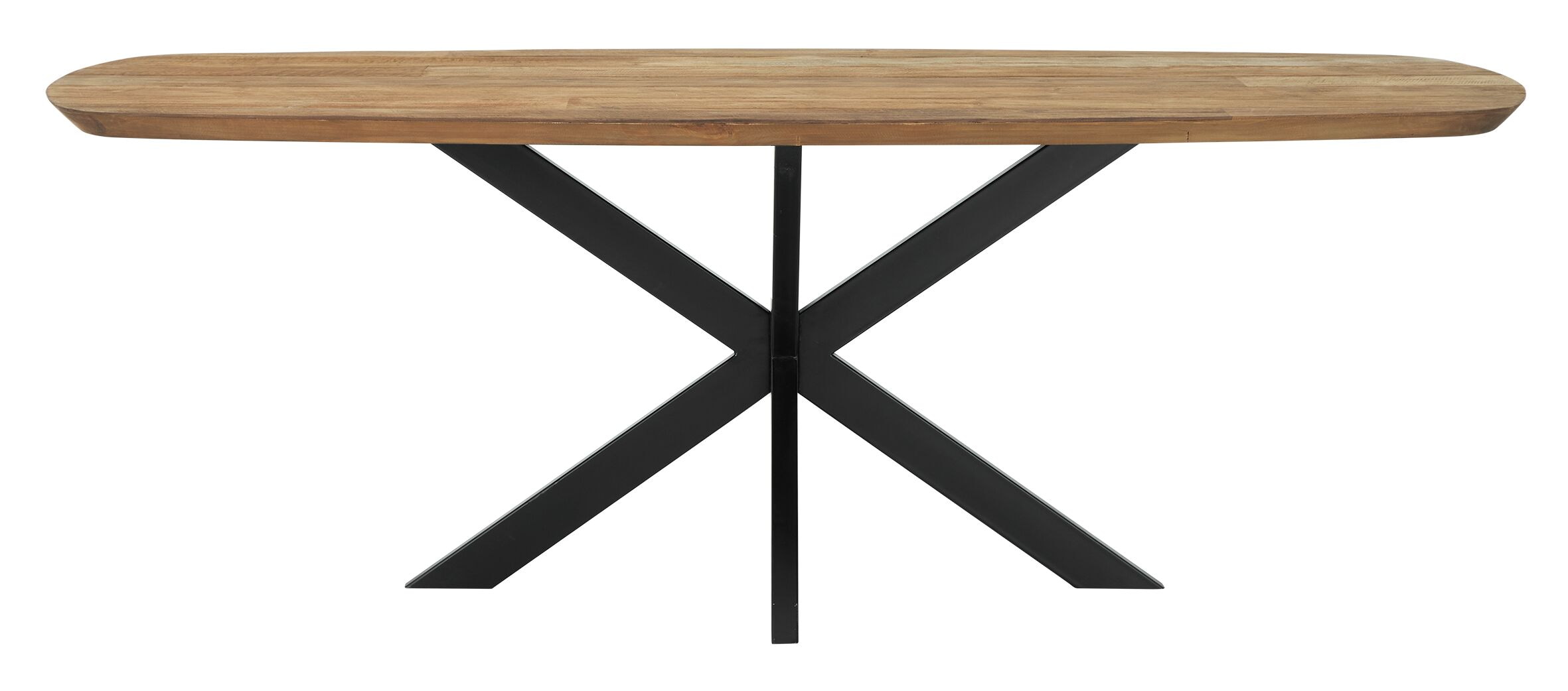DTP Home Eettafel 'Evo' Deens ovaal, Teakhout, 220 x 110cm