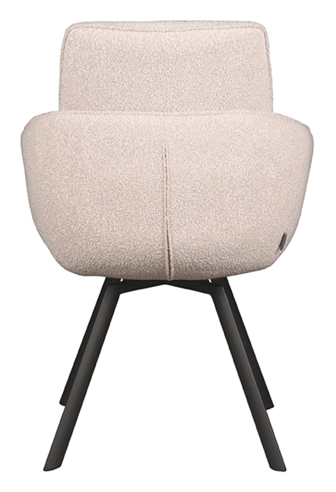 LABEL51 Eetkamerstoel 'Beauty' Bouclé, kleur Naturel
