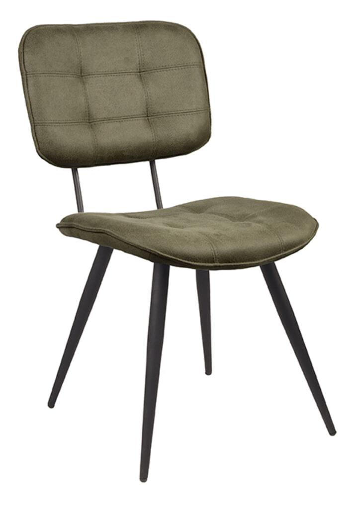 LABEL51 Eetkamerstoel 'Gus' kleur Army Green