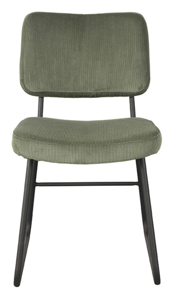 LABEL51 Eetkamerstoel 'Noah' Rib, kleur Forest