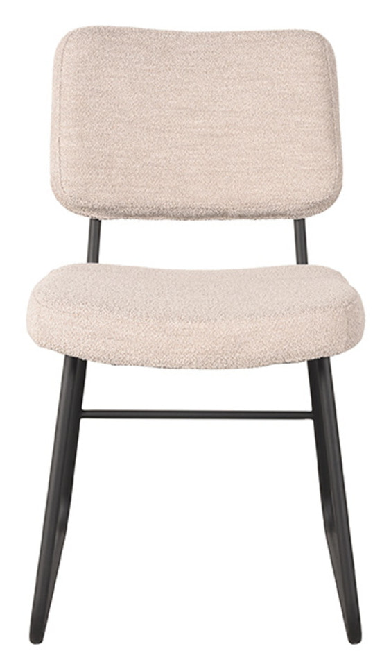 LABEL51 Eetkamerstoel 'Noah' Bouclé, kleur Naturel