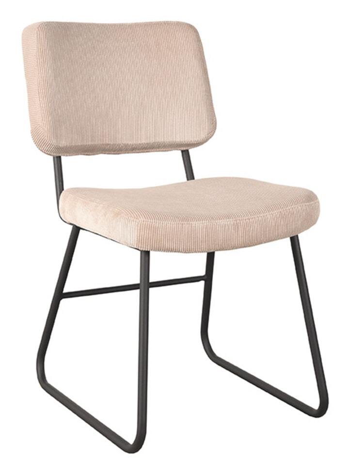LABEL51 Eetkamerstoel 'Noah' Rib, kleur Naturel