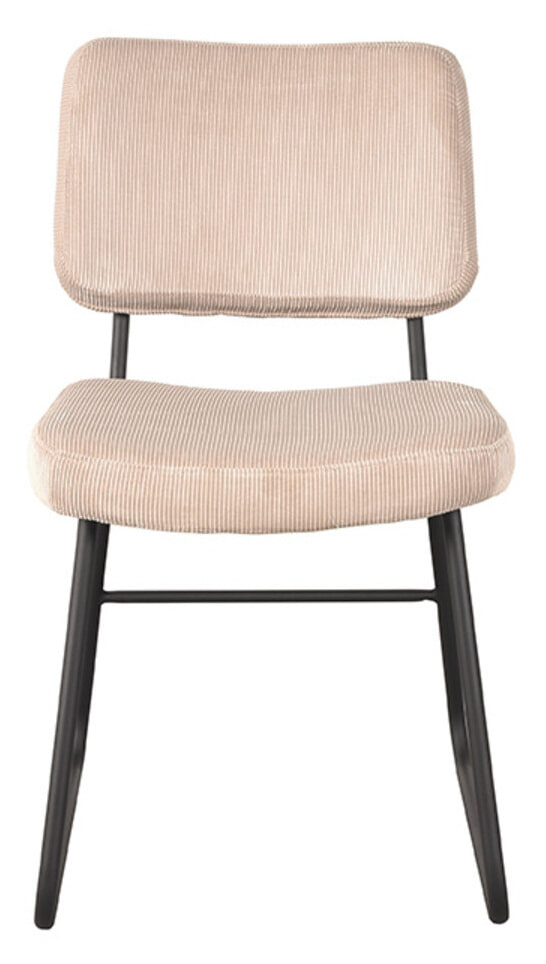 LABEL51 Eetkamerstoel 'Noah' Rib, kleur Naturel