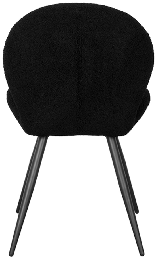 LABEL51 Eetkamerstoel 'Sky' Teddy, kleur Zwart