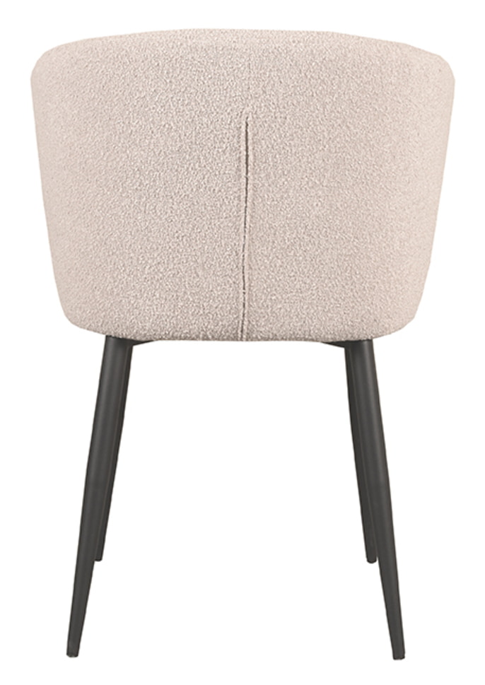 LABEL51 Eetkamerstoel 'Wave' Bouclé, kleur Naturel