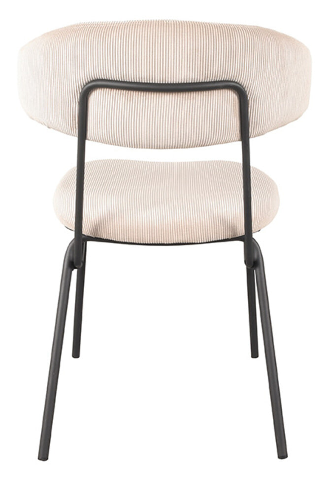 LABEL51 Eetkamerstoel 'Zack' Rib, kleur Naturel