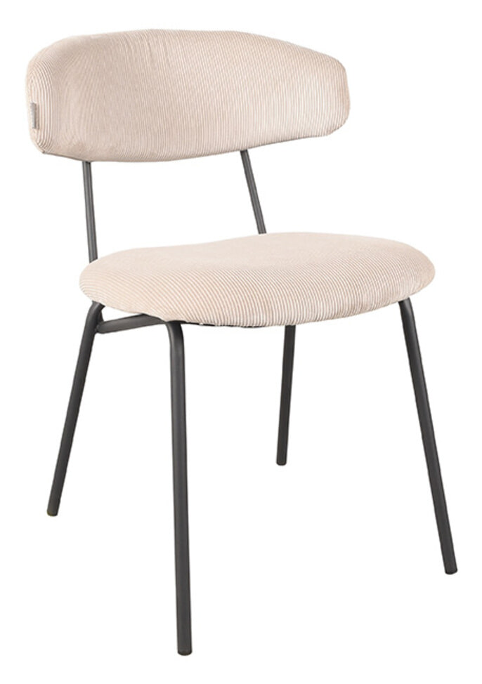 LABEL51 Eetkamerstoel 'Zack' Rib, kleur Naturel