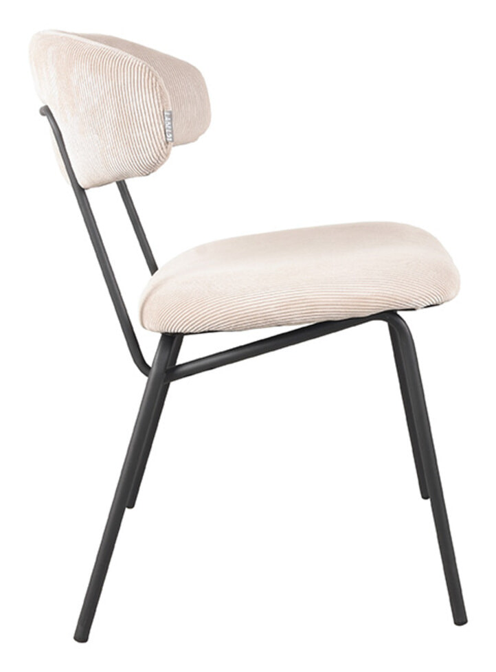 LABEL51 Eetkamerstoel 'Zack' Rib, kleur Naturel