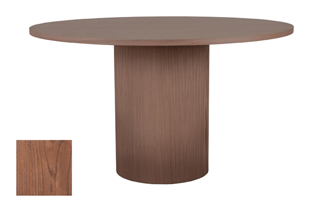 LABEL51 Ronde Eettafel Oliva Walnoot Eiken, 130cm