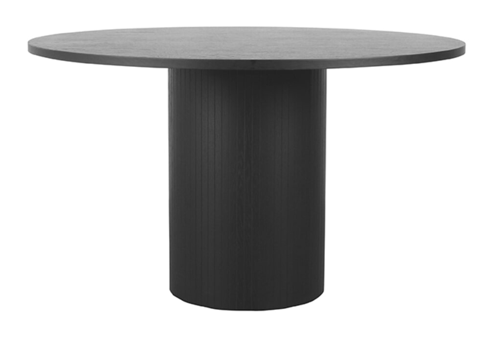 LABEL51 Ronde Eettafel 'Oliva' Zwart Eiken, 130cm