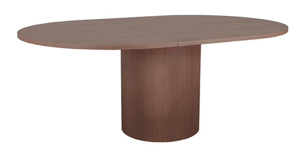 LABEL51 Uitschuifbare Eettafel 'Oliva' Walnoot Eiken, 150-200 x 130cm