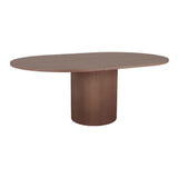 LABEL51 Uitschuifbare Eettafel 'Oliva' Walnoot Eiken, 150-200 x 130cm