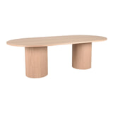 LABEL51 Ovale Eettafel 'Oliva' Naturel Eiken, 240 x 120cm