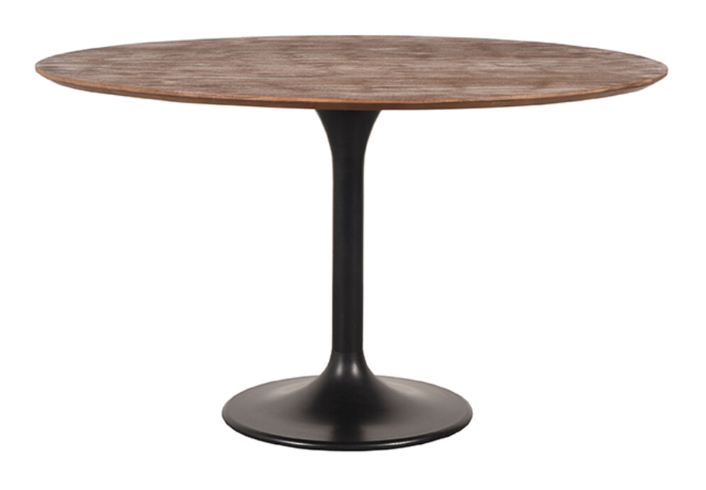 LABEL51 Ronde Eettafel Otto Espresso Mangohout, 130cm
