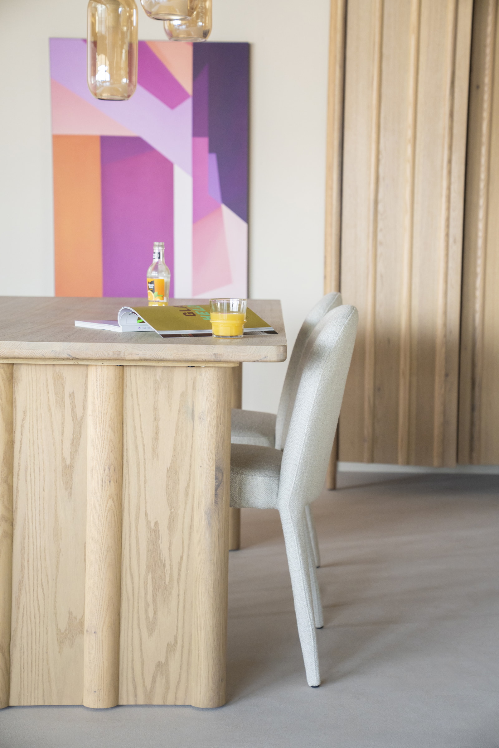 Eleonora Eettafel 'Jake' Eiken, 300 x 100cm, kleur Naturel