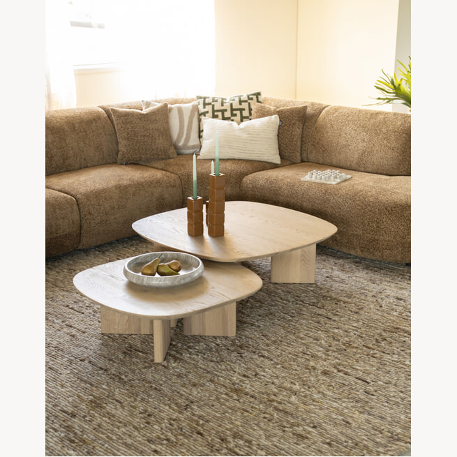 Yumi houten salontafel donker eiken - 90 cm Yumi houten salontafel donker eiken - 90 cm