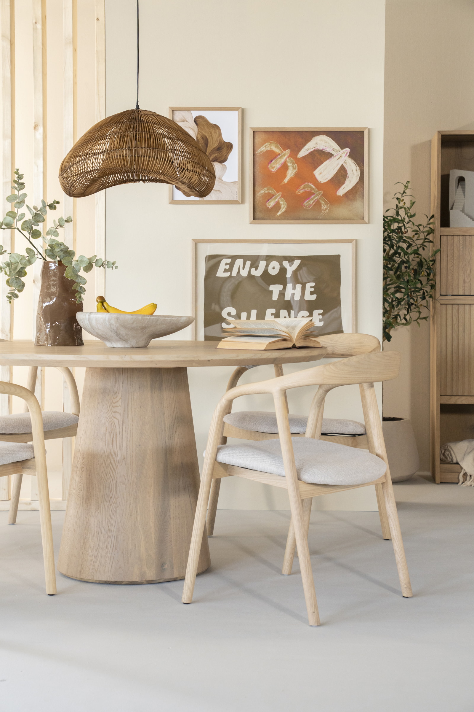 Eleonora Eetkamerstoel 'Rayven' kleur Naturel