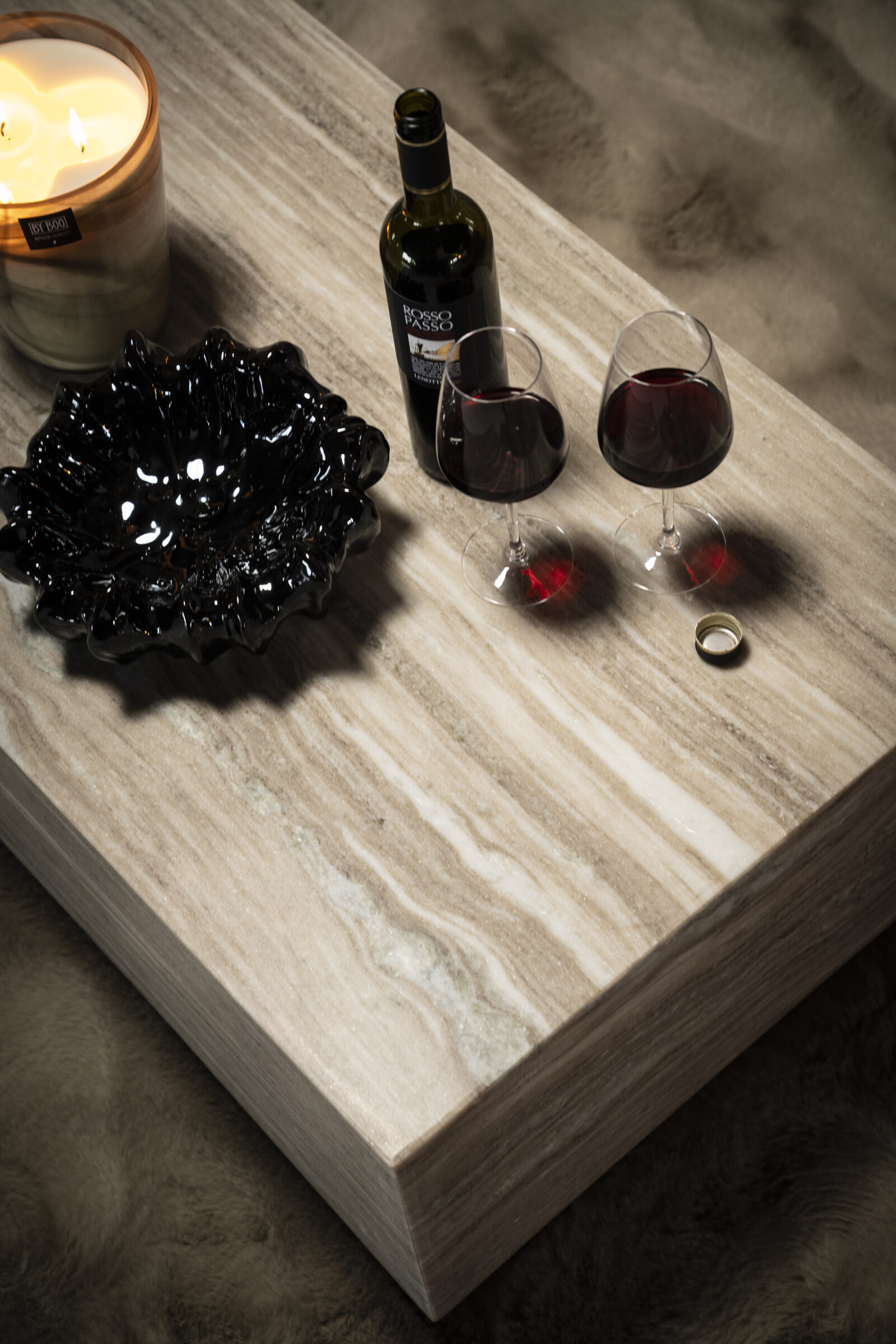 Eleonora Salontafel 'Vince' Marmer, 97 x 56cm