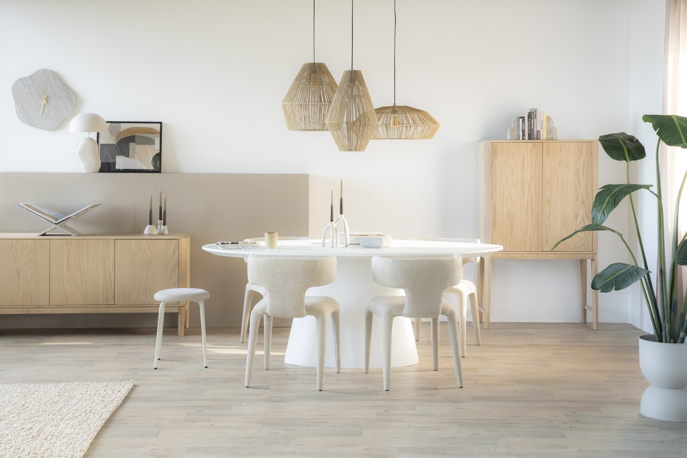 Eleonora Opbergkast 'Harvey' Eikenhout, 150 x 90cm