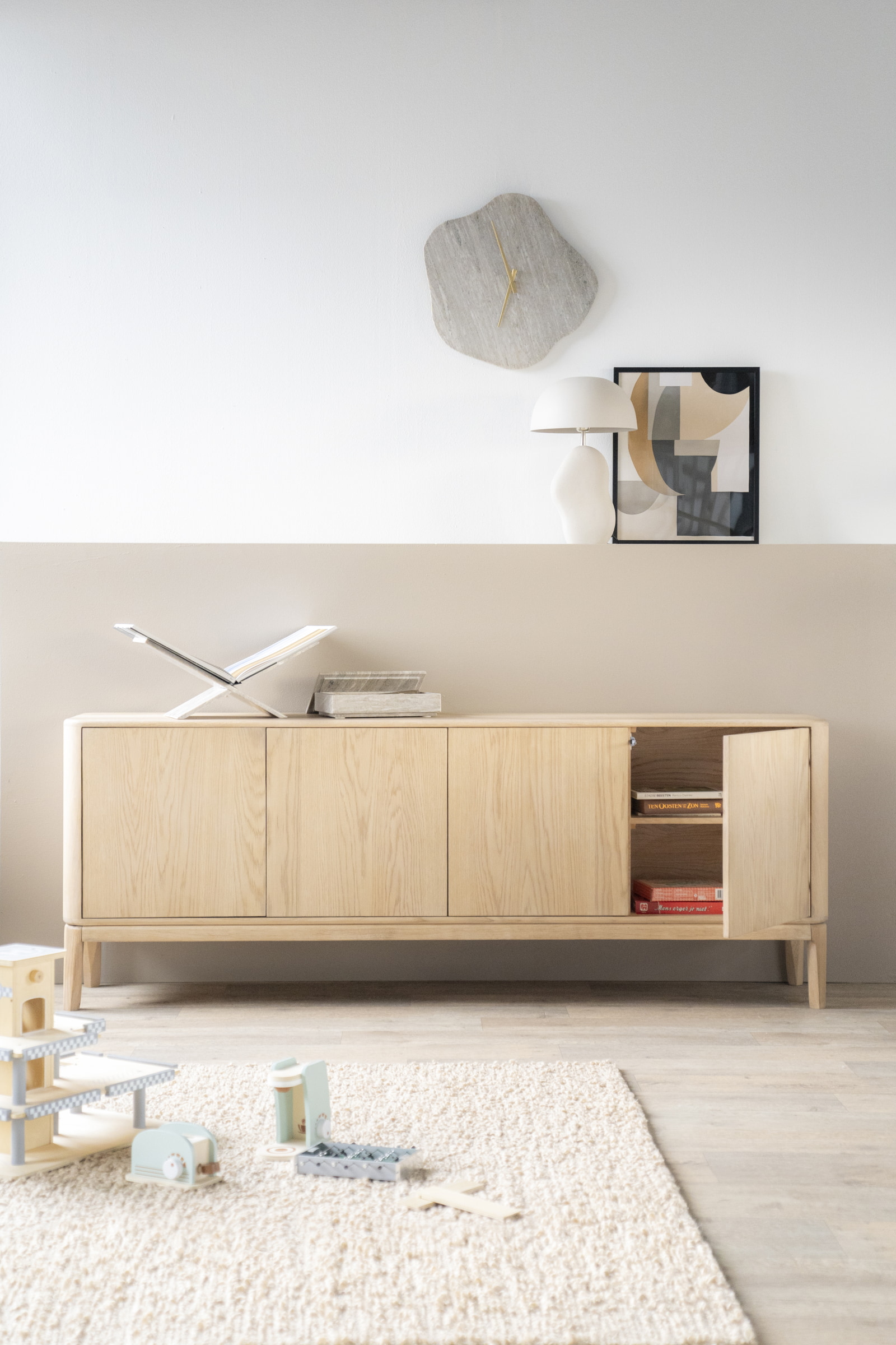 Eleonora Dressoir 'Harvey' Eikenhout, 200cm