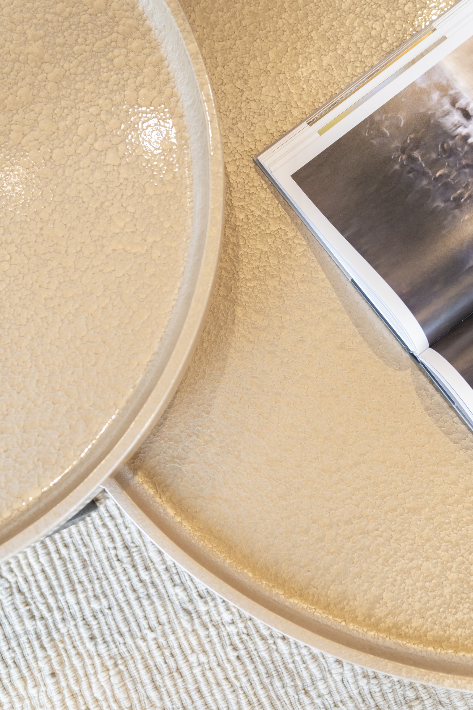 Eleonora Ronde Salontafel 'Mayson' 120cm, kleur Beige