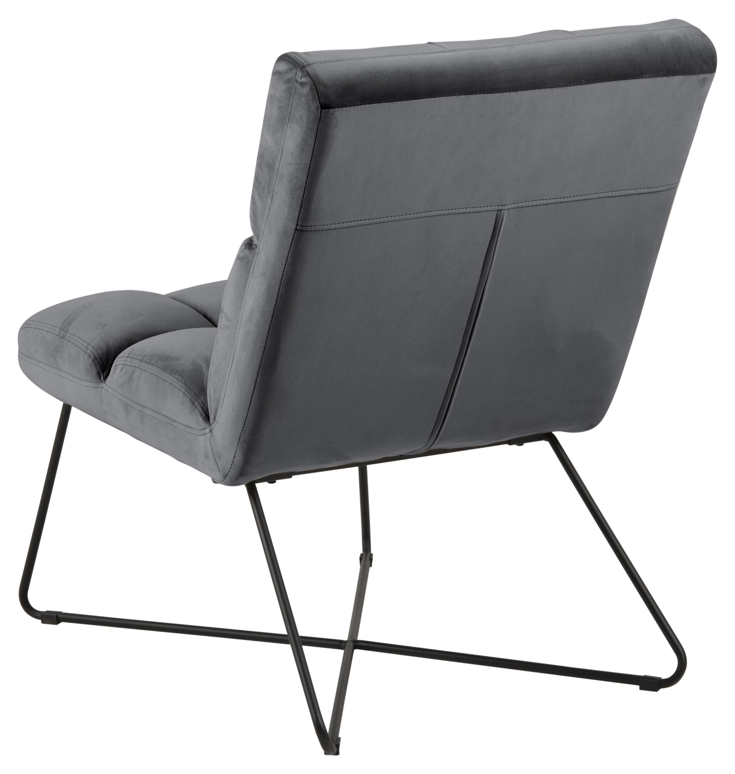 Bendt Fauteuil 'Kristian' Velvet, kleur Donkergrijs