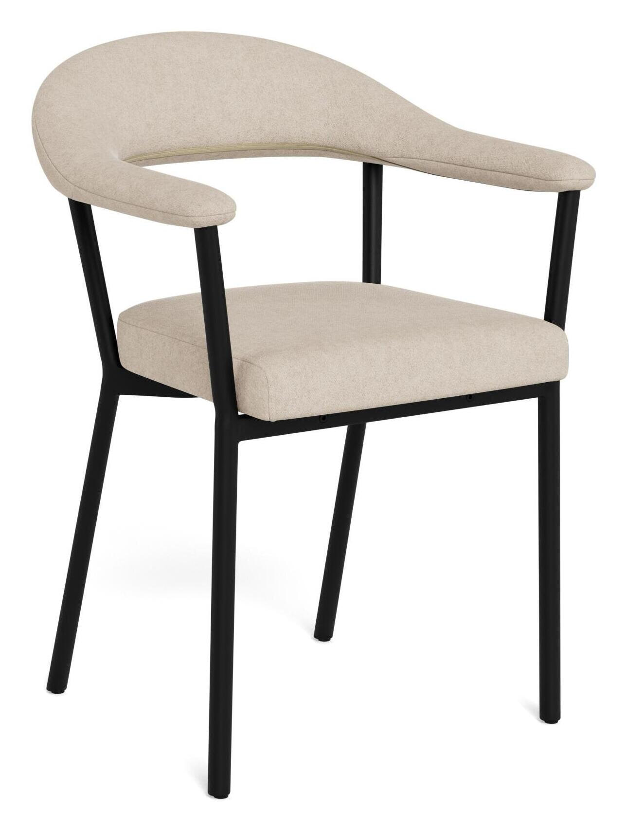 Bendt Eetkamerstoel Miyoshi Chenille - Zand