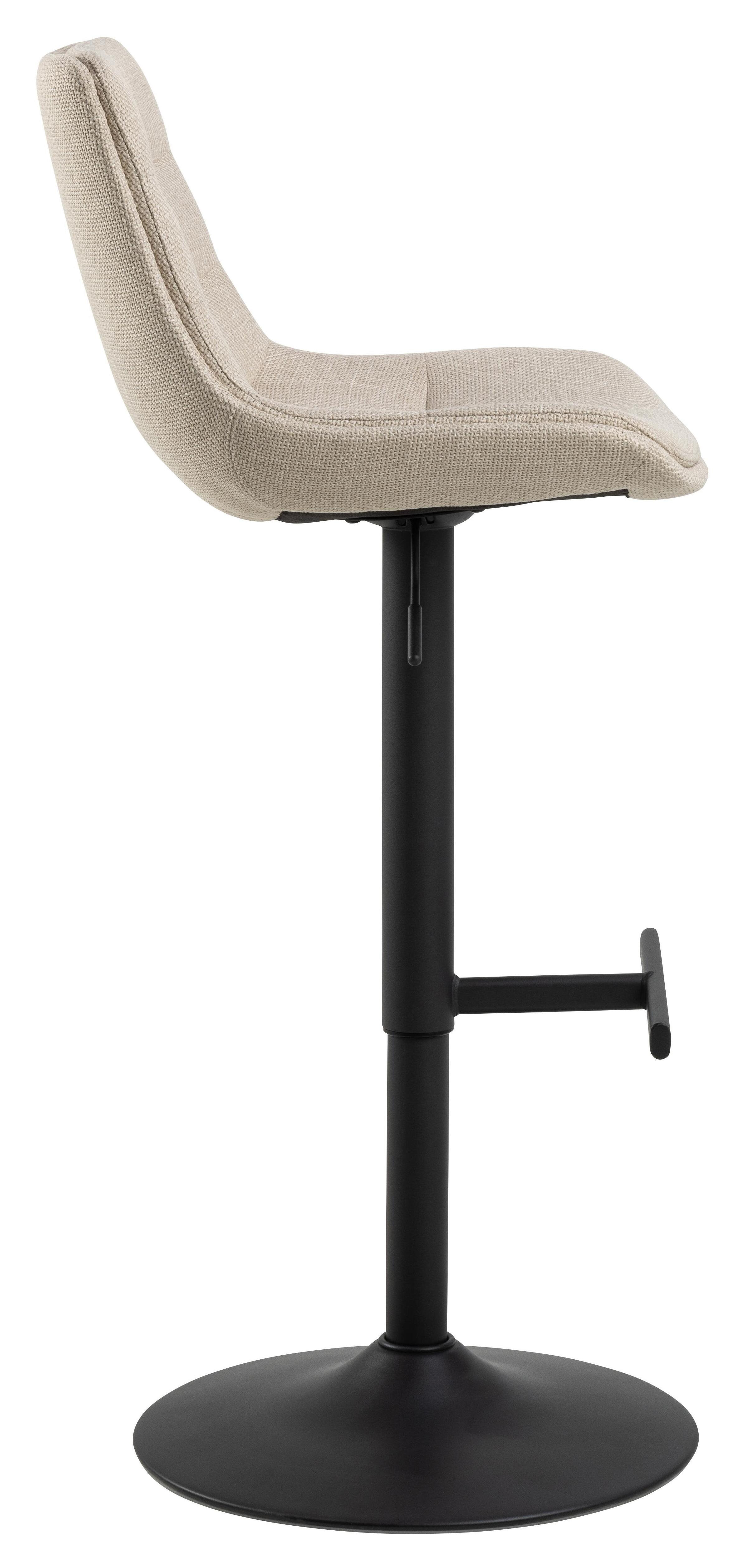 Bendt Draaibare Barkruk 'Labarron' kleur Beige (zithoogte 65-86cm)