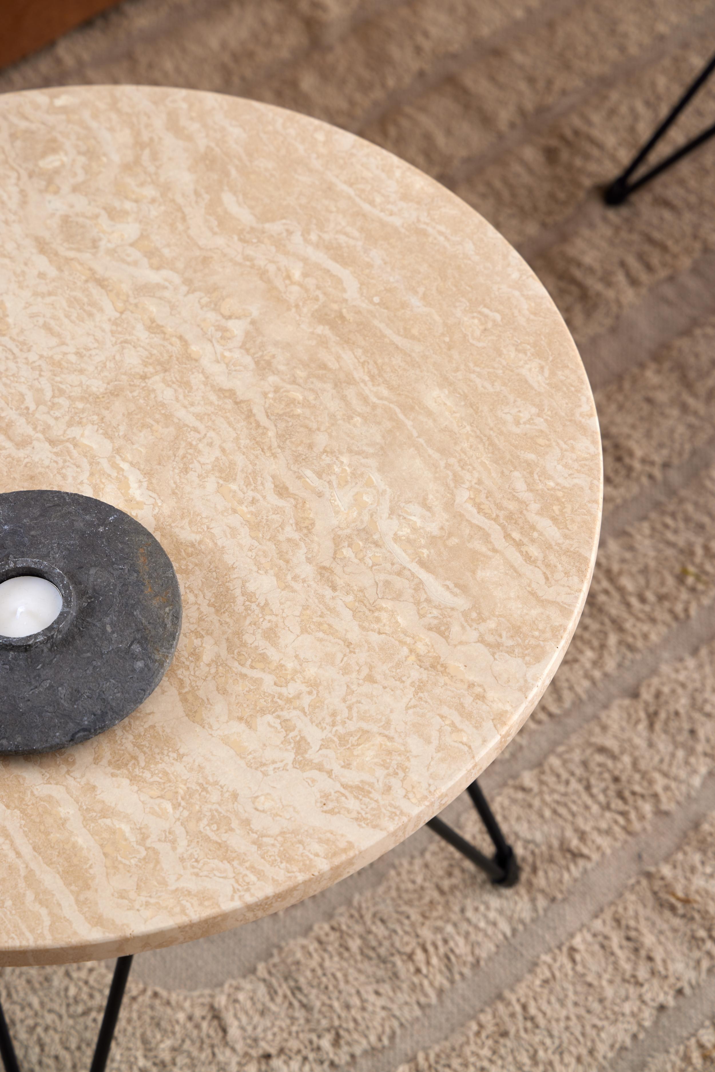 Bendt Ronde Bijzettafel 'Nadia' Marmer, 55cm