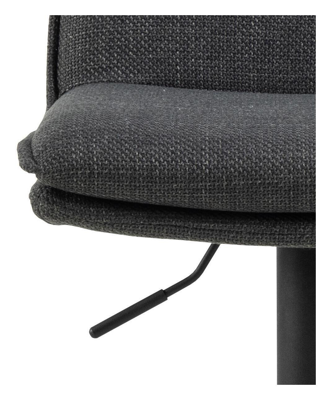 Bendt Draaibare Barkruk 'Ulysses' kleur Donkergrijs (zithoogte 68-89cm)
