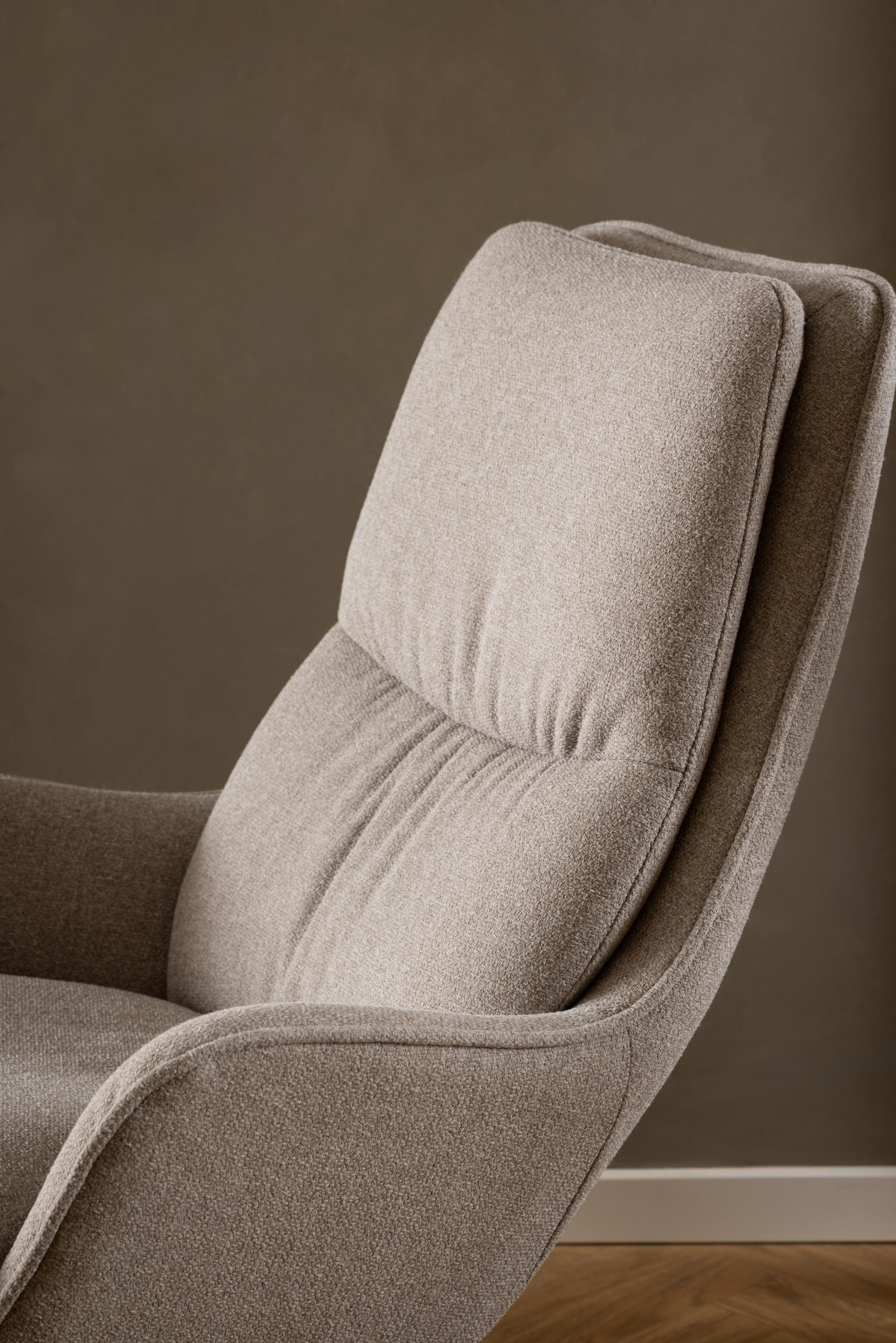 Bendt Draaifauteuil 'Damiano' Stof, kleur Beige