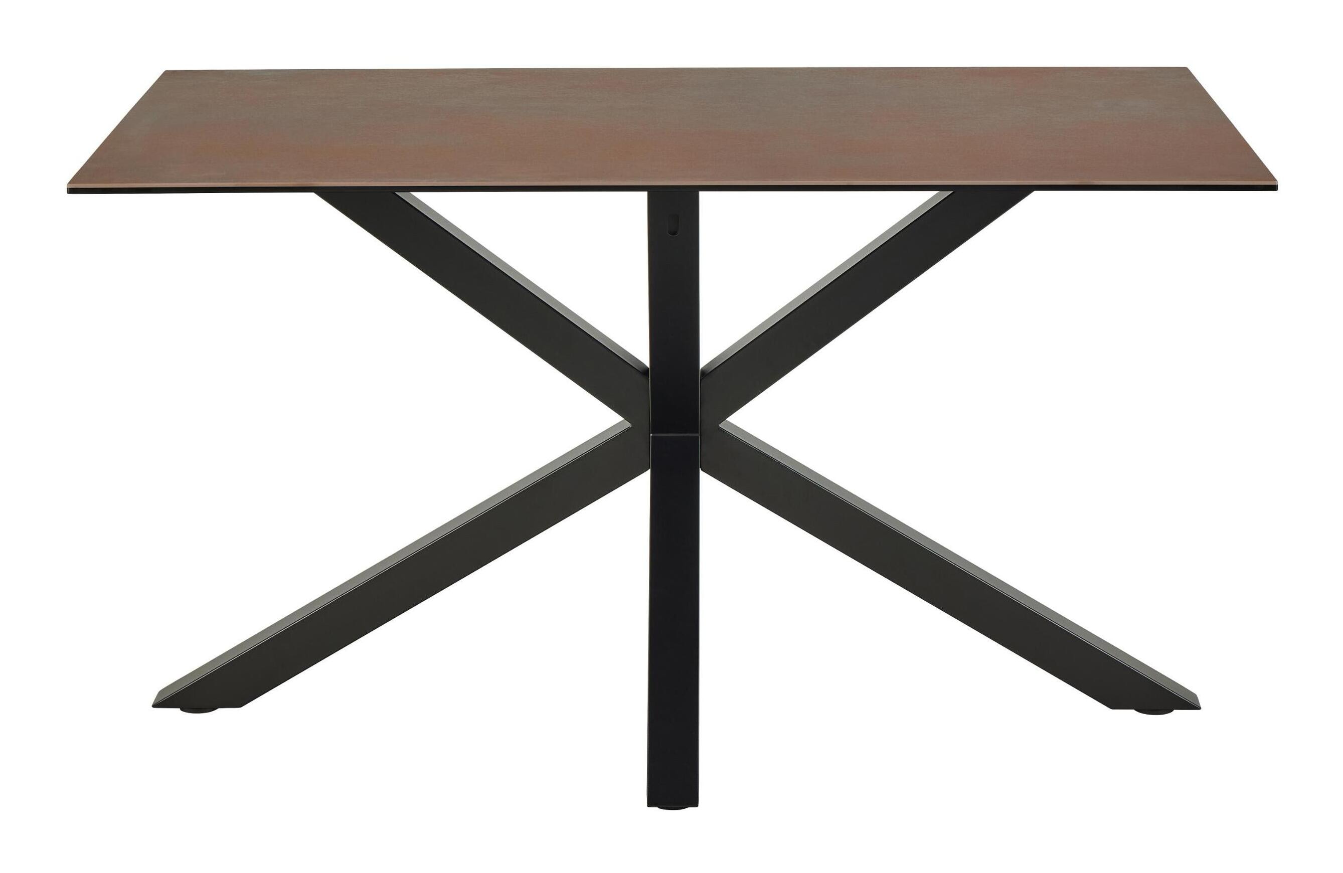 Bendt Eettafel 'Line' Keramiek, 135 x 80cm, kleur Bruin