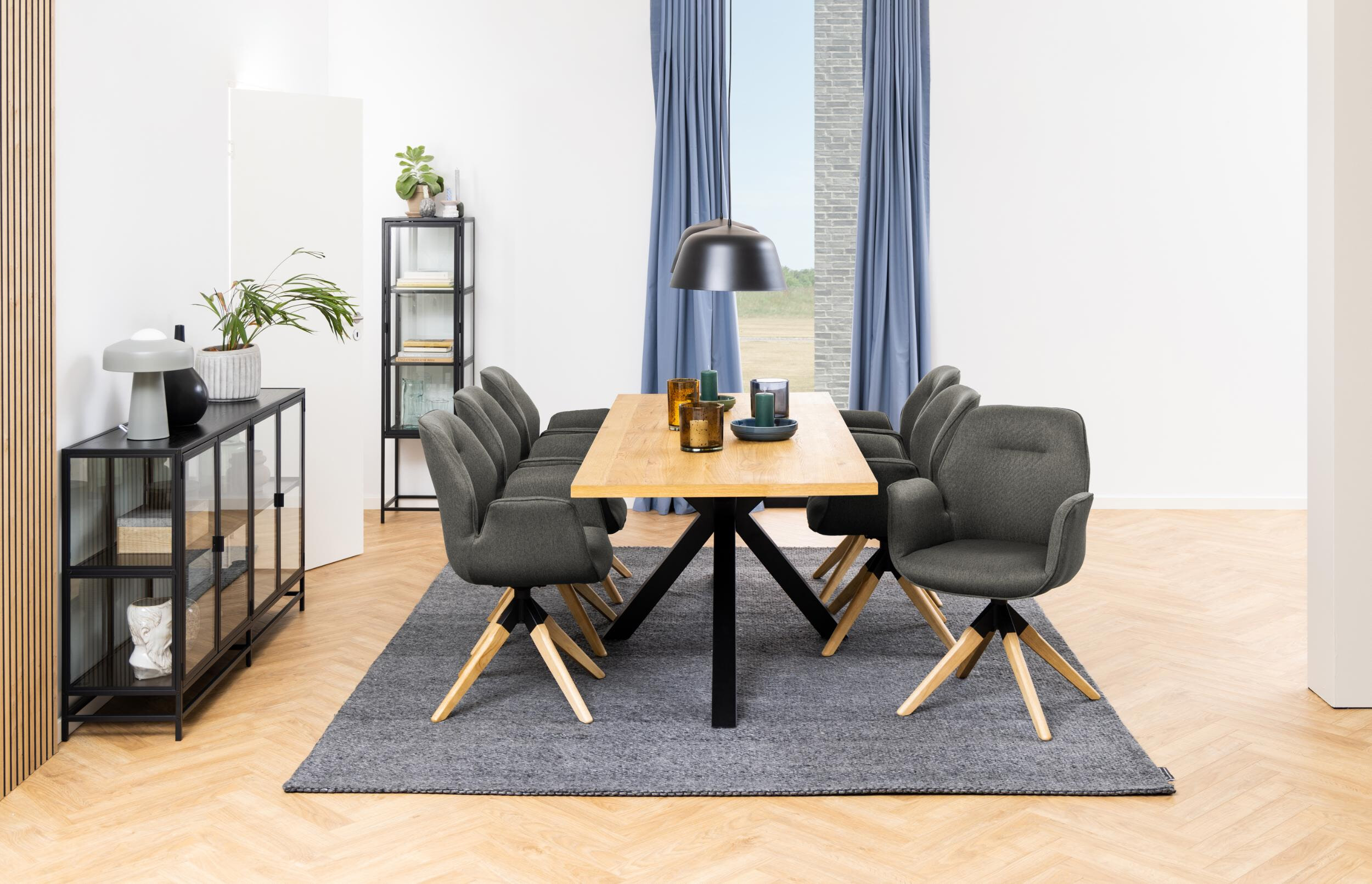 Bendt Eettafel 'Line' Eiken, 220 x 90cm