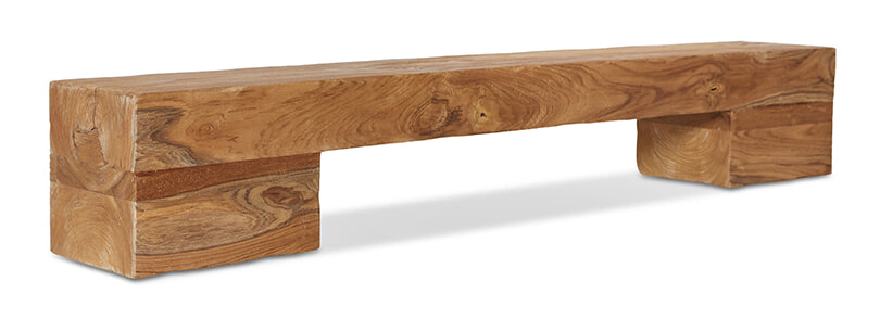 HKliving TV-meubel Lowboard Teakhout, 200cm - Bruin