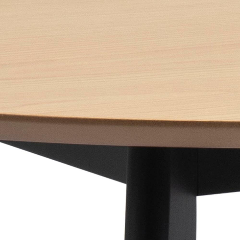 Bendt Ronde Eettafel 'Torkil' Ø105cm, kleur Naturel/Zwart