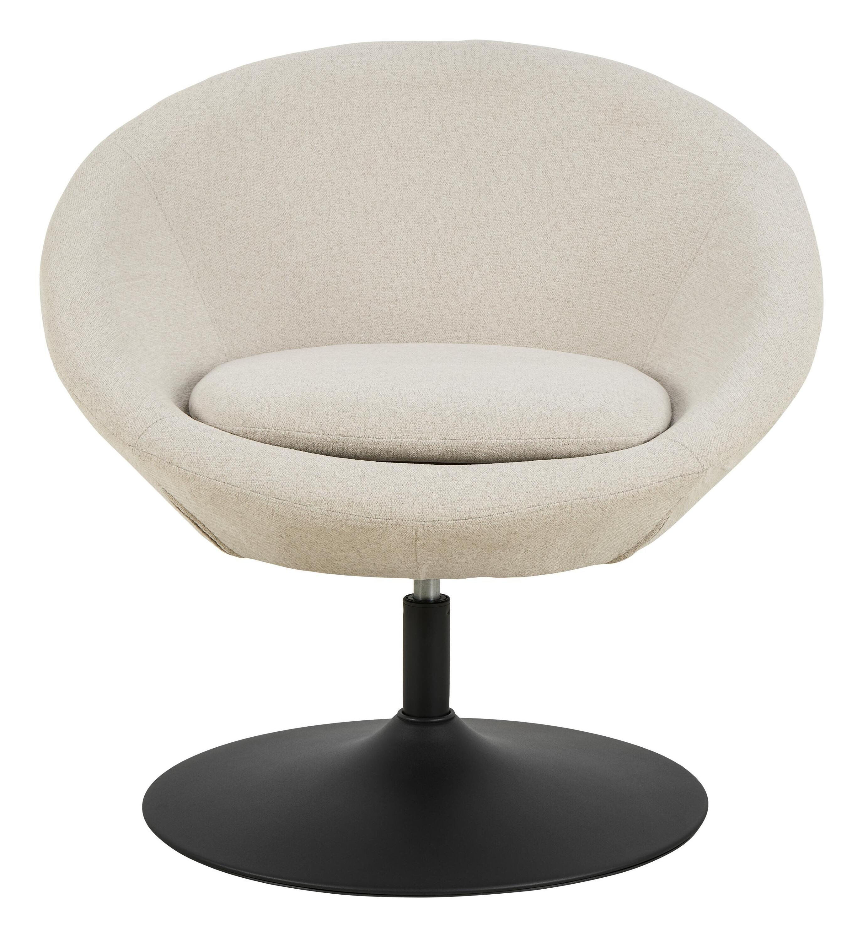 Bendt Draaifauteuil 'Lærke' Geweven, kleur Beige