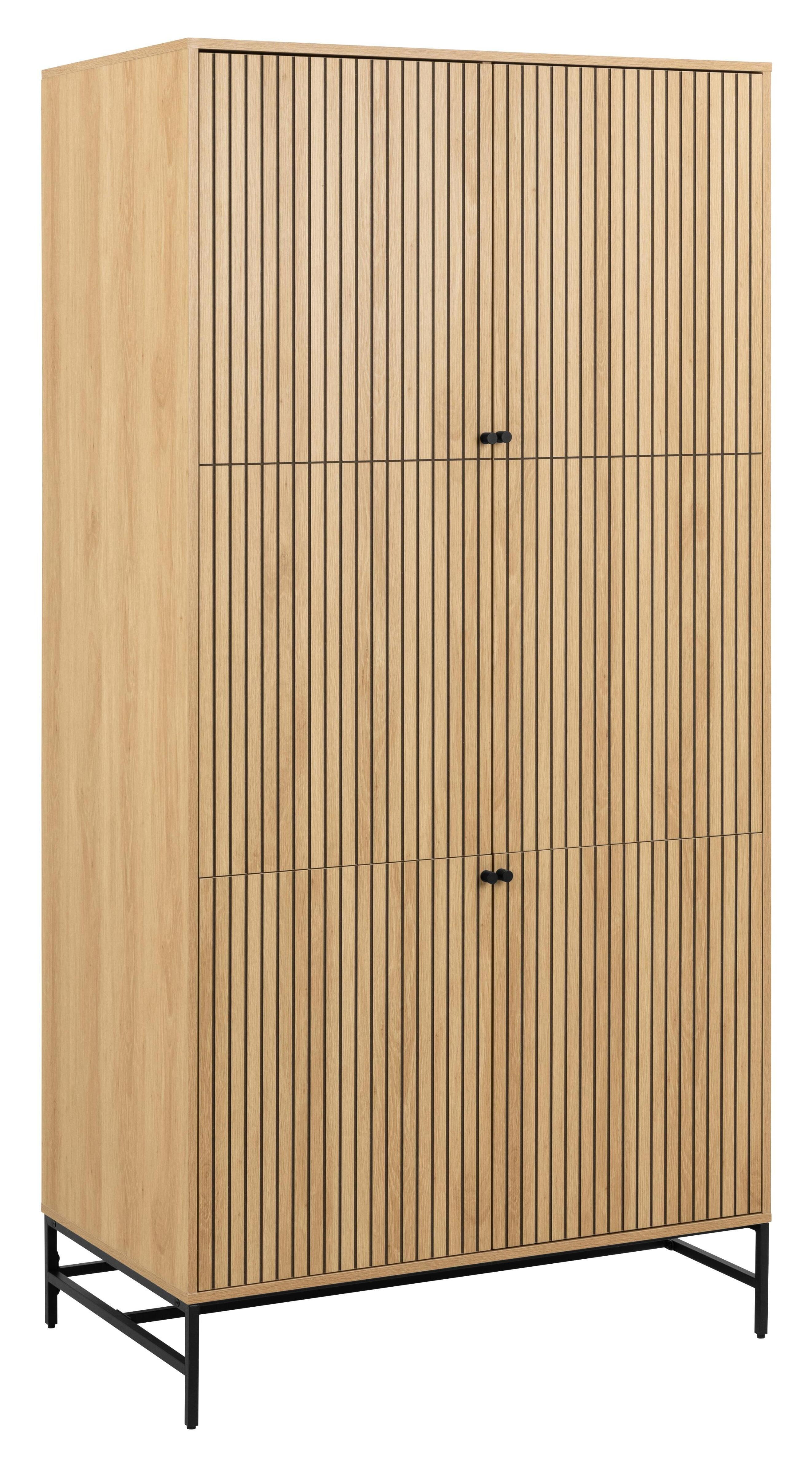 Bendt Kledingkast Davon Eikenlook, 200 x 99cm - Naturel