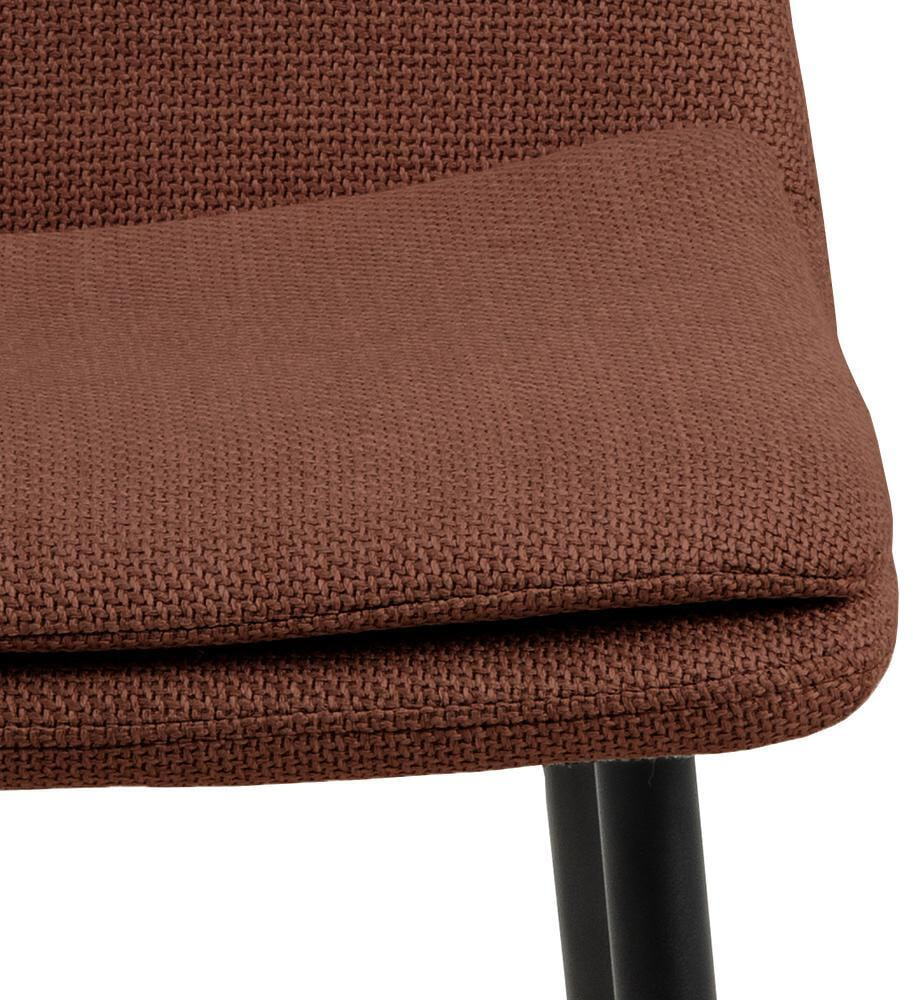 Bendt Eetkamerstoel 'Tronier' Structuurstof, kleur Terracotta