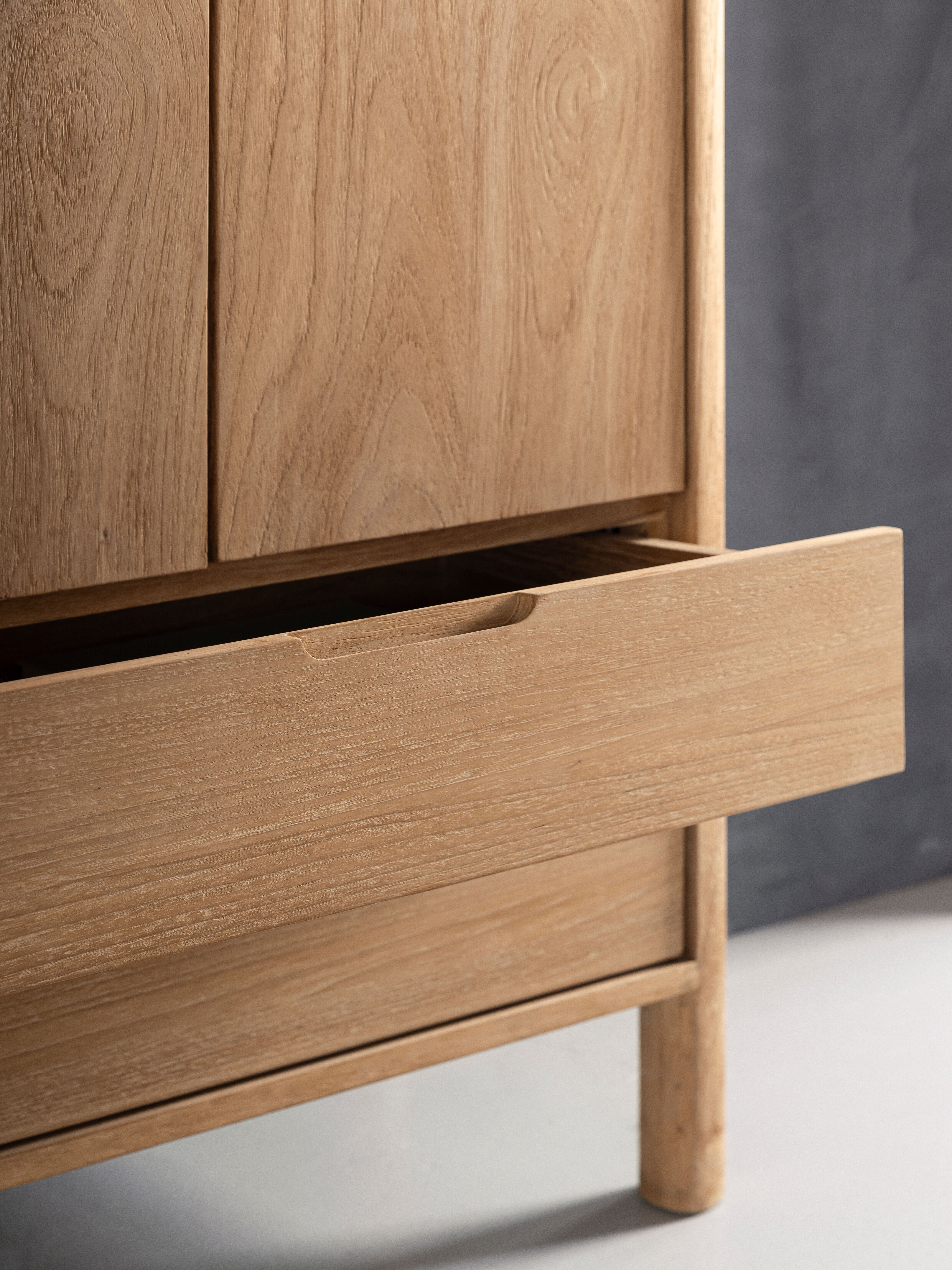 DTP Home Opbergkast 'Forte' Teakhout, 190 x 80cm
